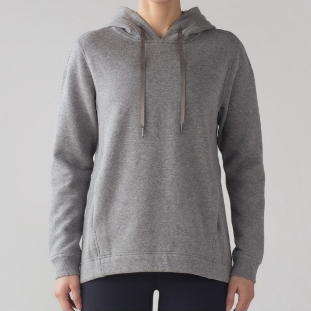 Lululemon wind down pullover hoodie heathered grey